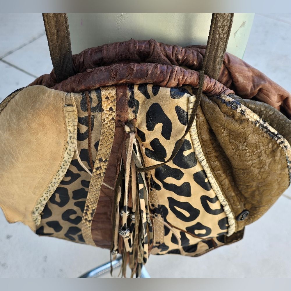Vintage Sharif Leopard Print Shoulder Bag - Picture 14 of 17